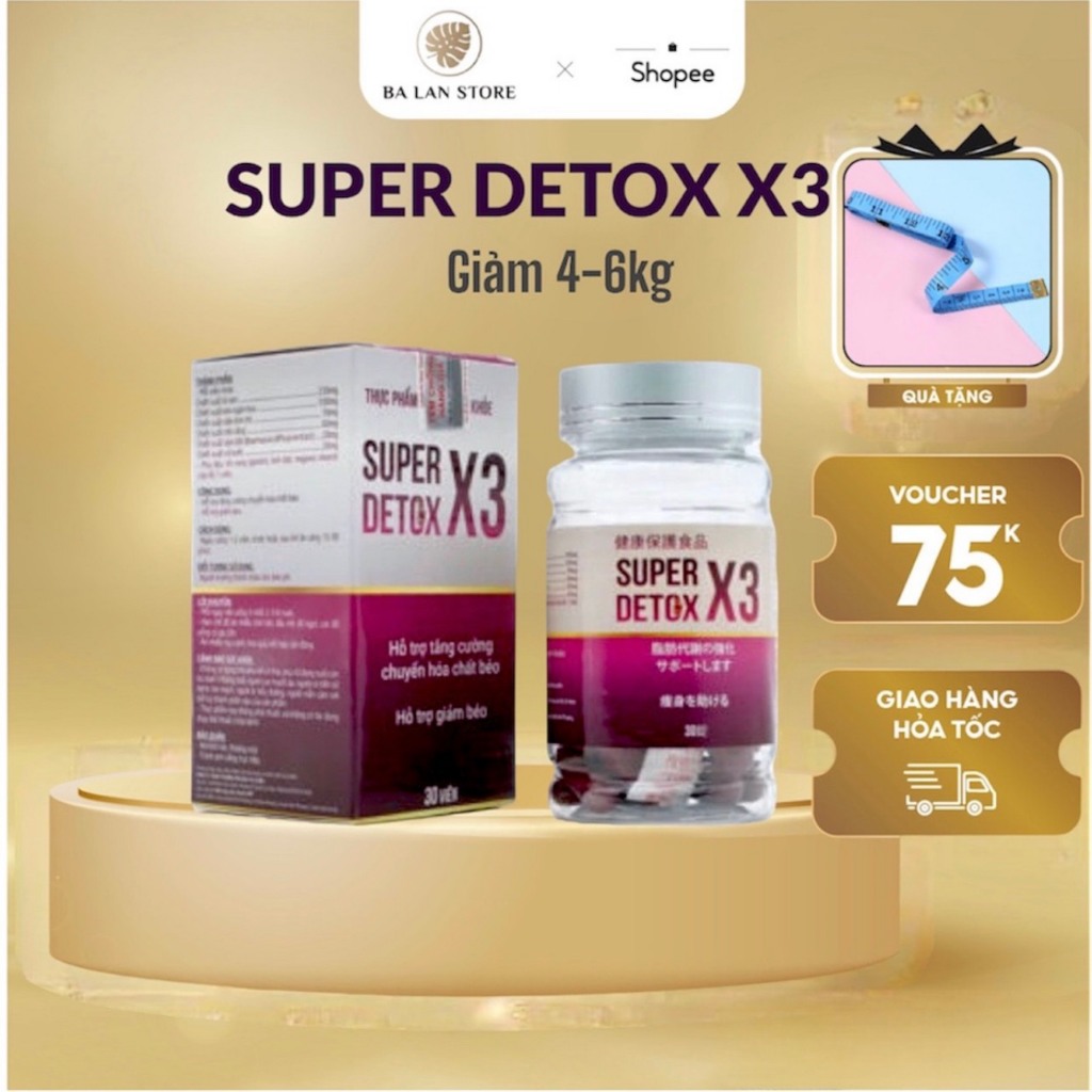 Giảm cân nhanh X3 Ngân 98 chính hãng dành cho cơ địa khó giảm
