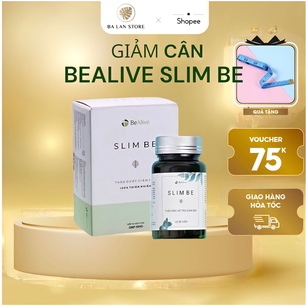 Thảo Mộc Giảm cân Slim Be Của Bealive Trà Giảm Cân Cấp Tốc Cho Người Cơ Địa Khó Giảm Lờn - balan store