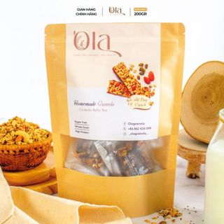  Thanh Hạt Dinh Dưỡng Dark Choco & Almond 200gr by Ola Granola 