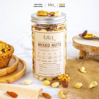 Mixed Nuts Hỗn Hợp 5 Loại Hạt Cấp 500gr by Ola Granola