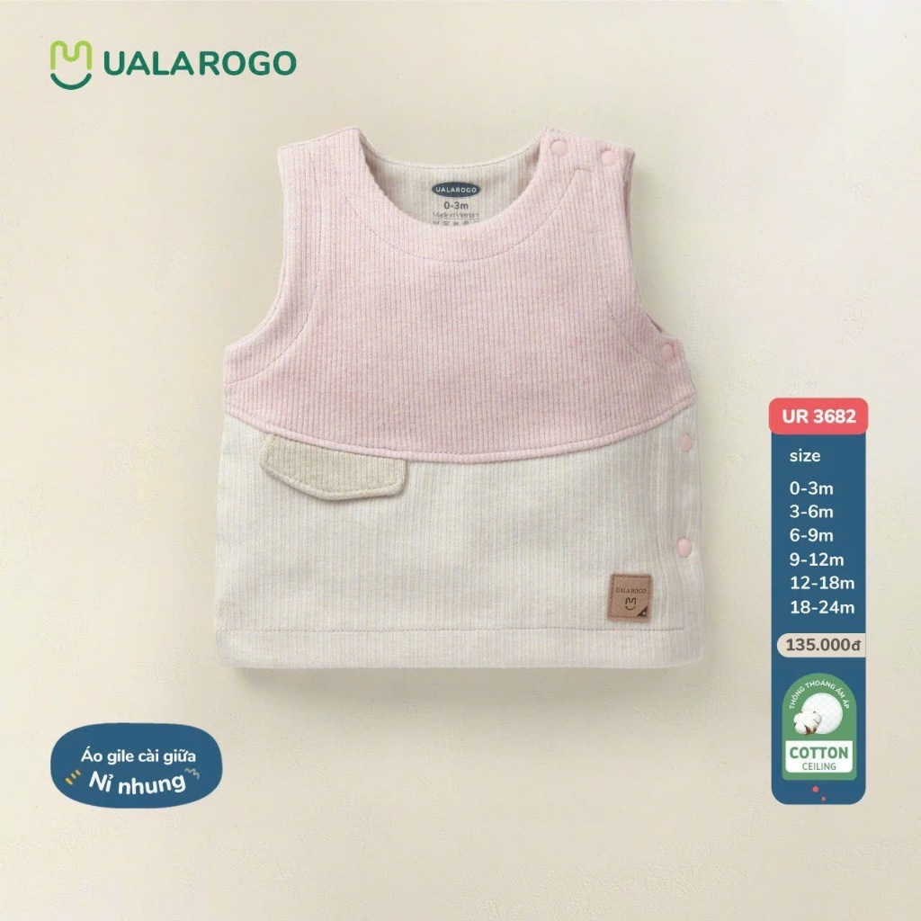 Áo gile trần bông UR3988 cho bé yêu Hàng chính hãng