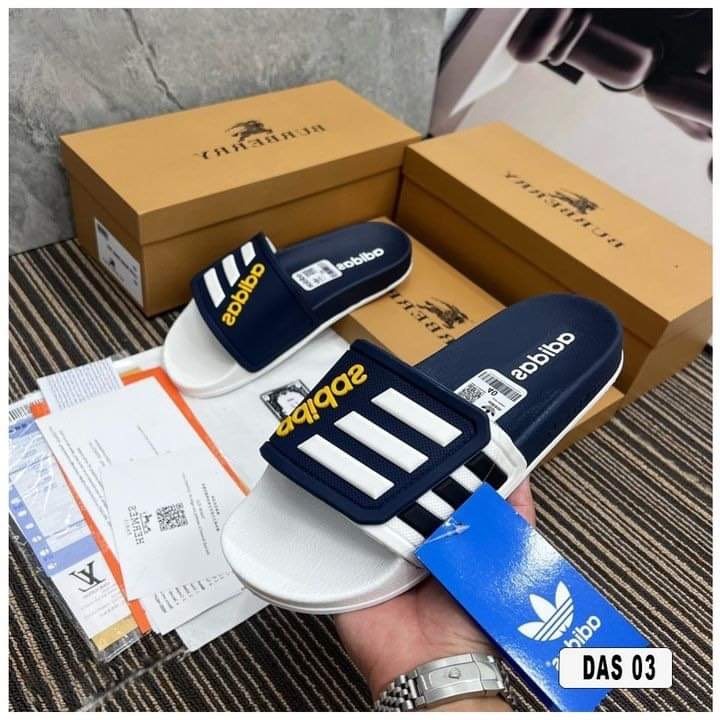 Dép Nam A.di.das Mẫu Mới Nhất 2023 ,Dép Nam Quai Ngang Dán Thiết Kế Trẻ Trung Form Dáng Thể Thao Chống Thấm Nước
