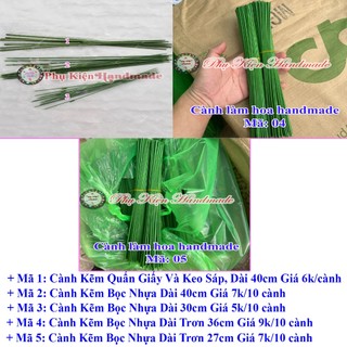 Cành làm hoa handmade