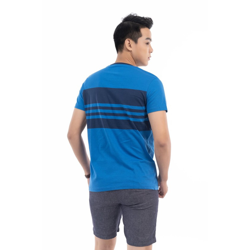 Áo thun Nam The Blues cổ tròn phối sọc 3