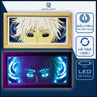   GOJO  Hộp Đèn Anime 3D Led 16 Màu Độc Lạ Hộp Tranh Đèn Led 3D Trang Trí Bàn Học Góc Làm Việc 