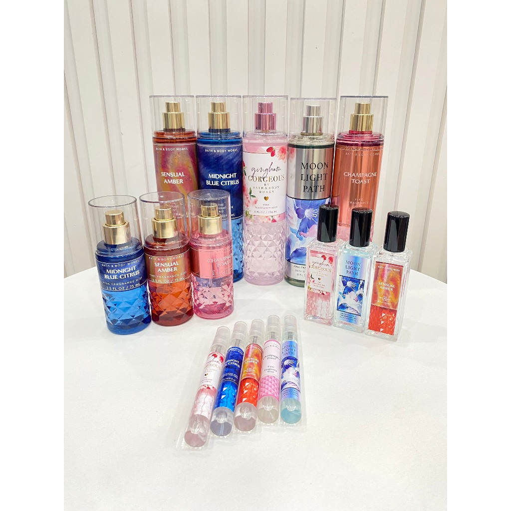 Body Mist 10ml mini size Hương Nước Hoa Khử mùi cơ thể Bath Body Works - Tổng hợp các mùi