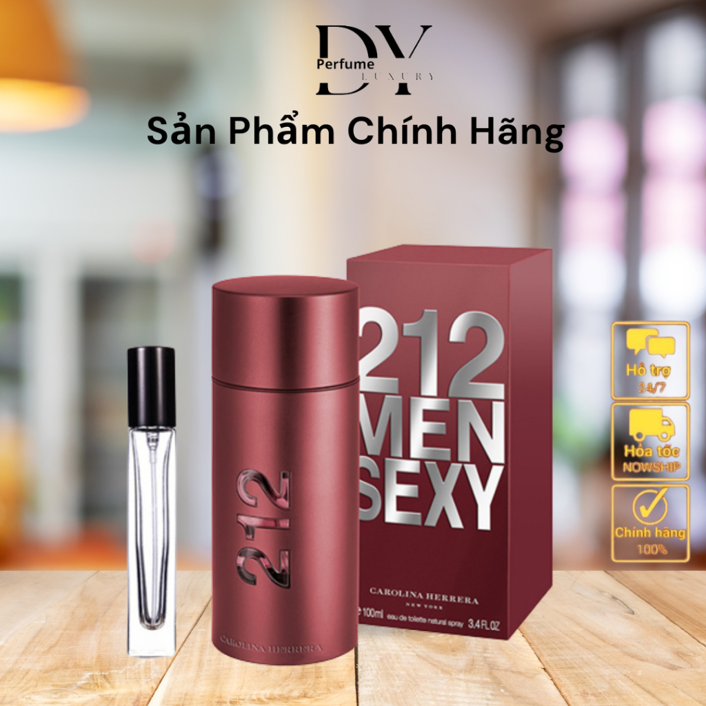 Nước Hoa Nam 212 Sexy Men 100ml, Nước hoa nam tính mạnh mẽ bản lĩnh phái mạnh HC.Perfume