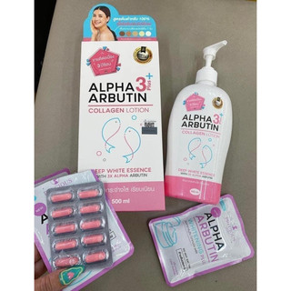 [HÀNG NỘI ĐỊA SẴN] Sữa Dưỡng Trắng Da Alpha Arbutin Collagen Lotion 3+ plus Thái Lan Bản Kích Trắng Nhất 500gr