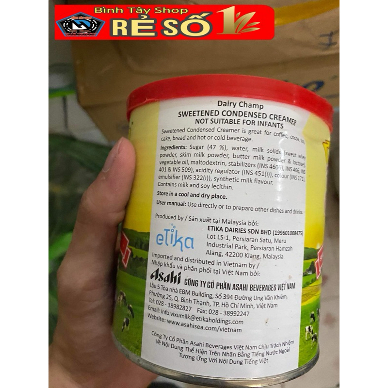 Sữa đặc có đường Dairy Champ lon 1kg Nhập Khẩu Malaysia 🇲🇾