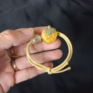 Dây Cột tóc Trái dâu dây 2 vòng xinh xắn