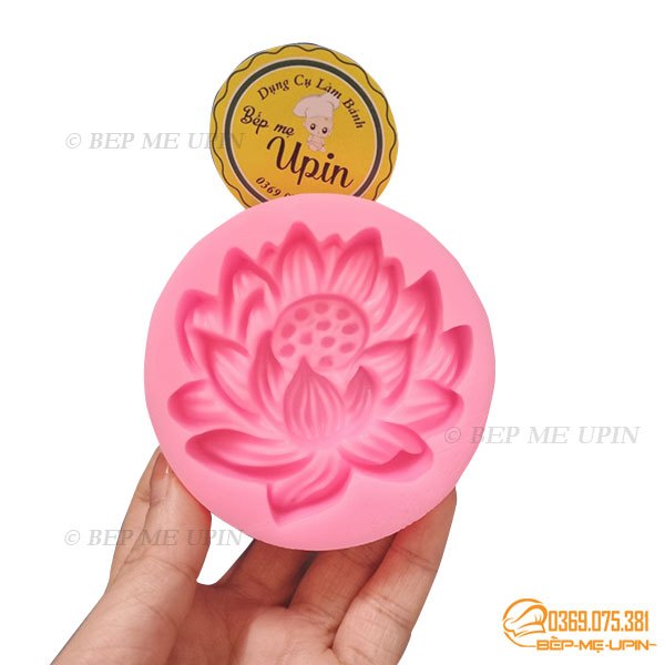 Khuôn silicon mặt hoa sen 8cm làm xôi đậu khuôn xôi