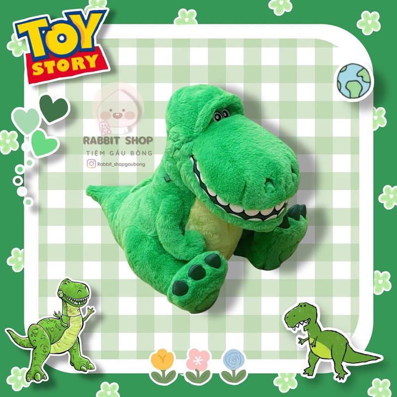 Thú bông khủng long T-Rex ToyStory 2in1 kiêm túi đeo hàng chính hãng Potdemiel Disney