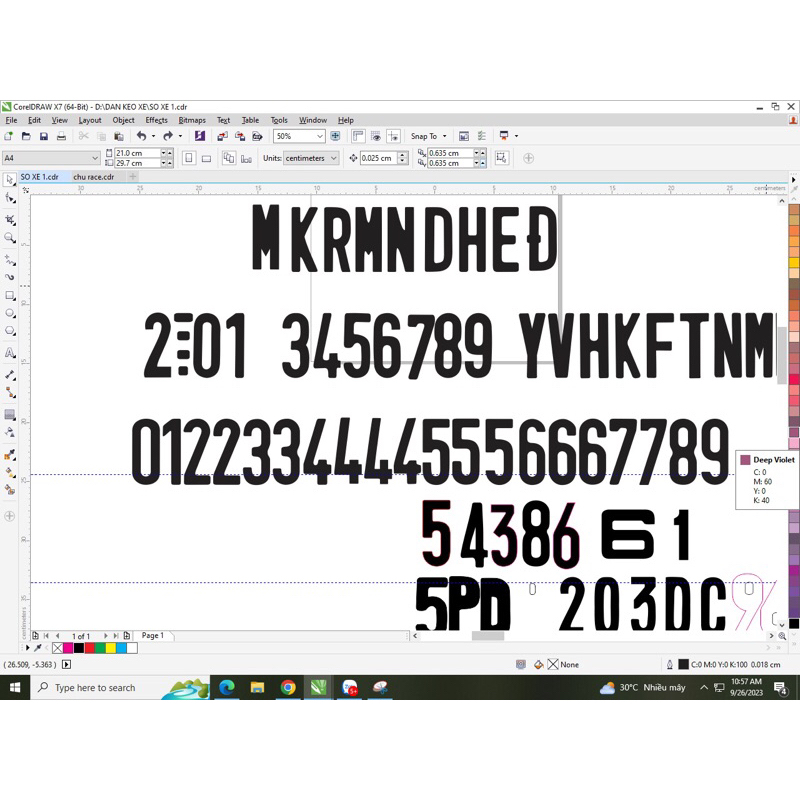 Chữ và số dán xe máy phục hồi củ thành mới