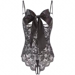 Đầm Ngủ Bodysuit Ren đồ ngủ sexy cosplay xuyên thấu gợi cảm cho nữ phối nơ ngực VN13 P1602