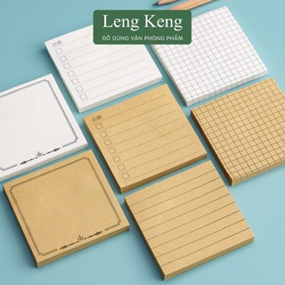  Combo 3 tập Giấy note ghi chú 80 trang có thể xé dán lên tường LENG KENG VĂN PHÒNG PHẨM 