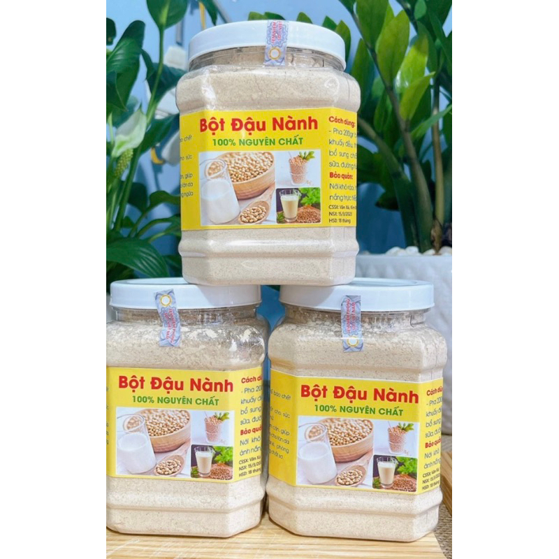 1Kg = 2 Hộp Bột đậu nành rang Xay siêu mịn,thơm nức