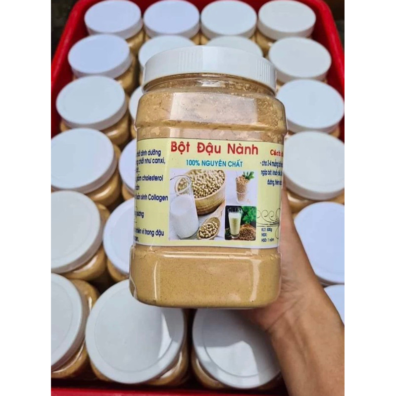 1Kg = 2 Hộp Bột đậu nành rang Xay siêu mịn,thơm nức