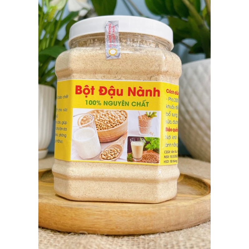 1Kg = 2 Hộp Bột đậu nành rang Xay siêu mịn,thơm nức