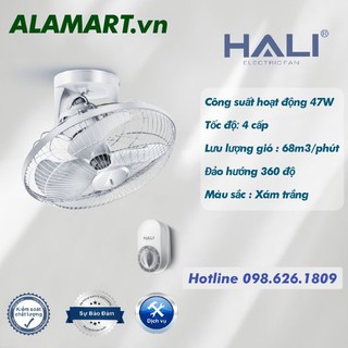 Quạt trần đảo hali hr16 động cơ hoạt động êm 47w