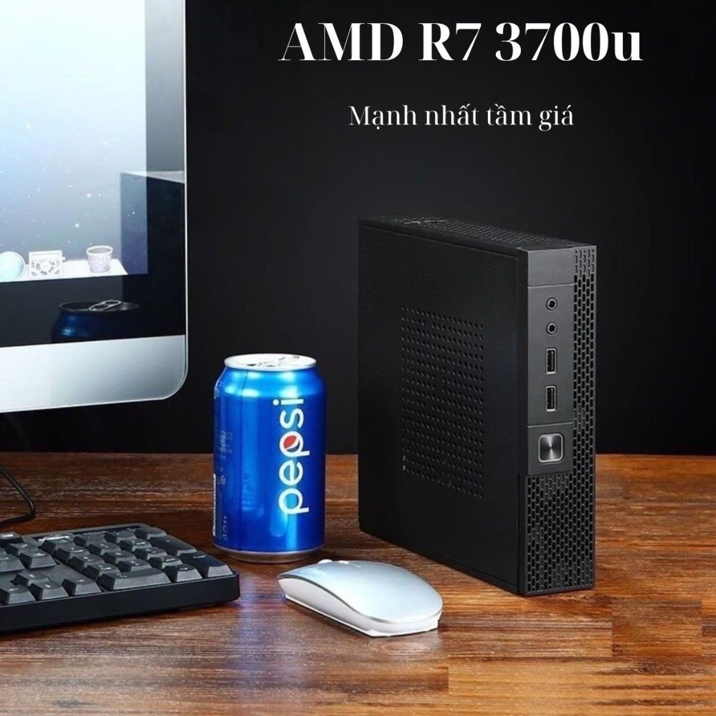 Bộ máy tính bàn Mini PC ITX chạy AMD R7 3700u với GPU vega 10 mạnh nhất phân khúc | RetroBox | BigBuy360 - bigbuy360.vn