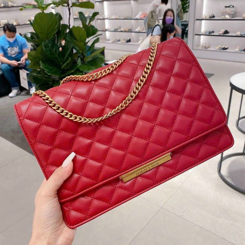 Túi CNK trám khoá chữ nhật sang chảnh