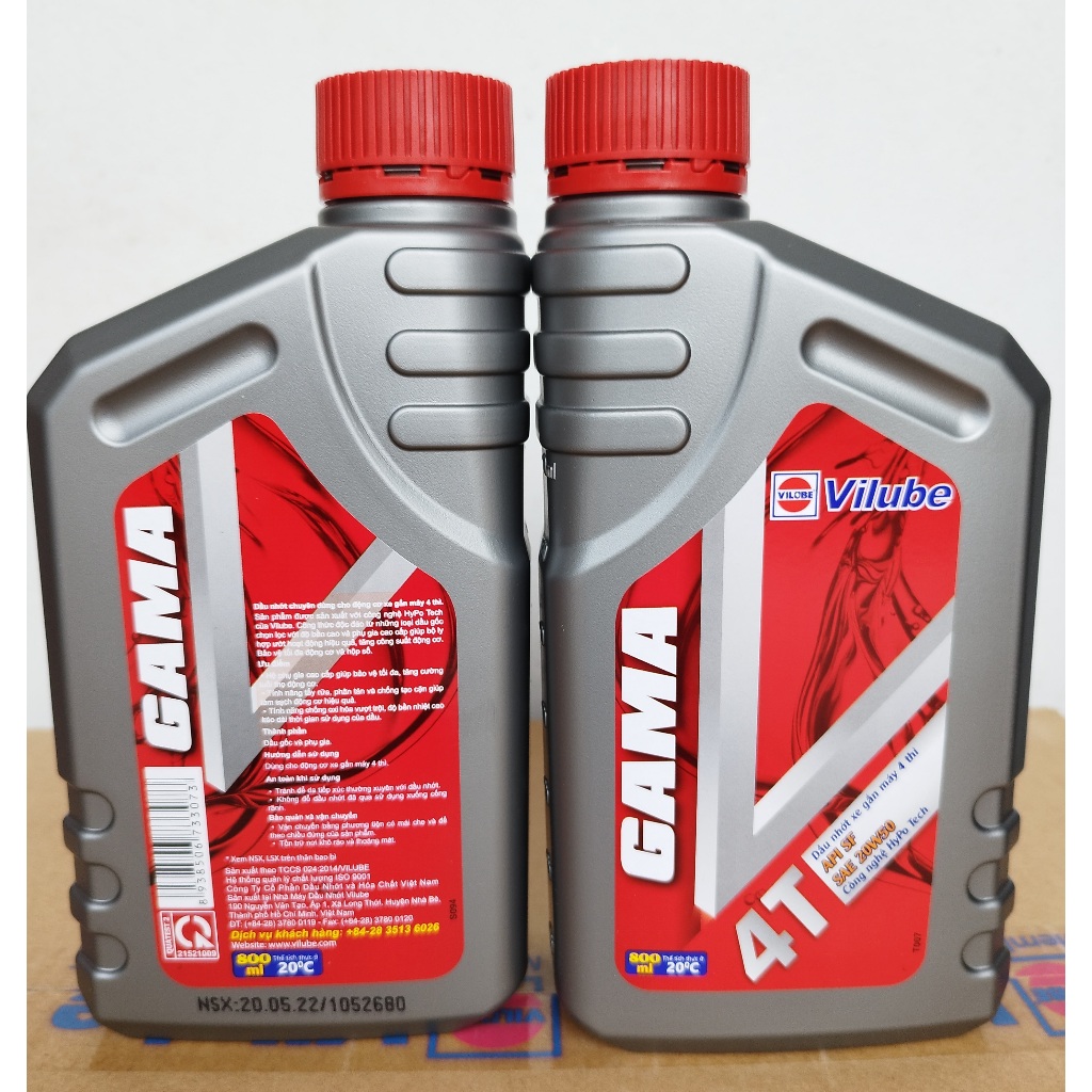 Nhớt xe số Gama 4T 20W50 800ml