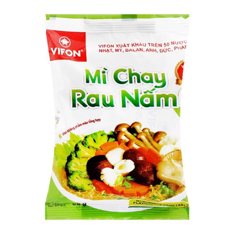 Thùng mì Chay Rau Nấm Vifon 30 gói 65g