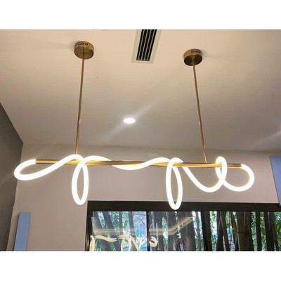 Đèn thả trần SuperVilighting Silicon dẻo phòng bếp trang trí trần cao cấp mạ vàng hiện đại Silicone
