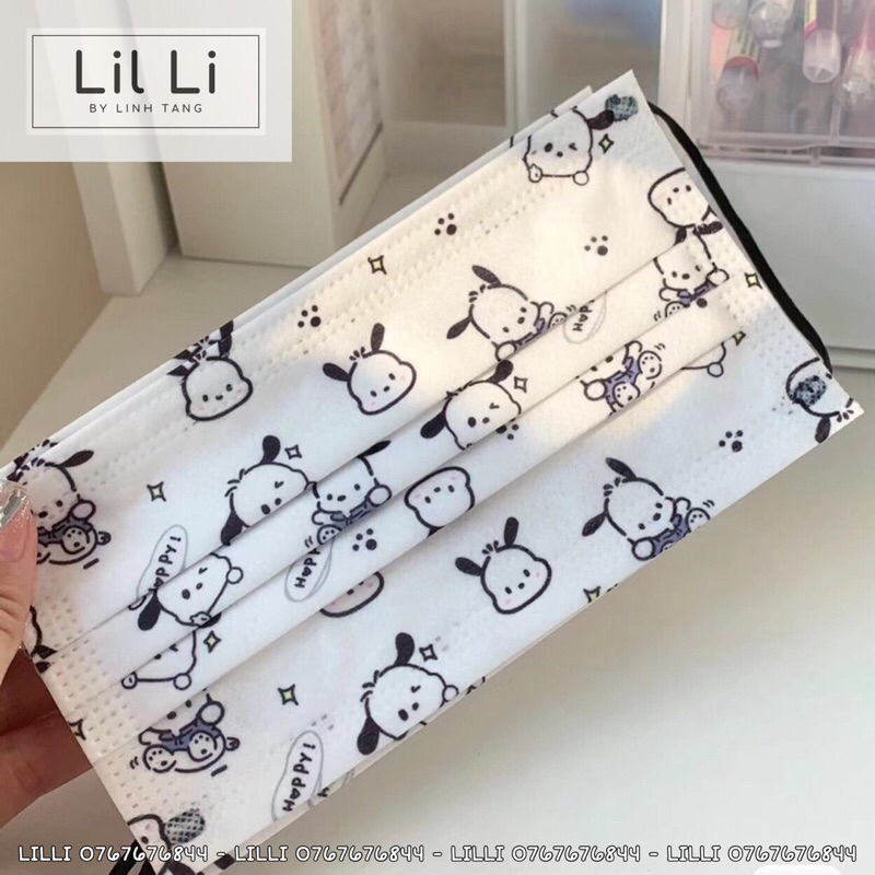 Khẩu Trang Y Tế Họa Tiết Hoạt Hình Dễ Thương Người Lớn