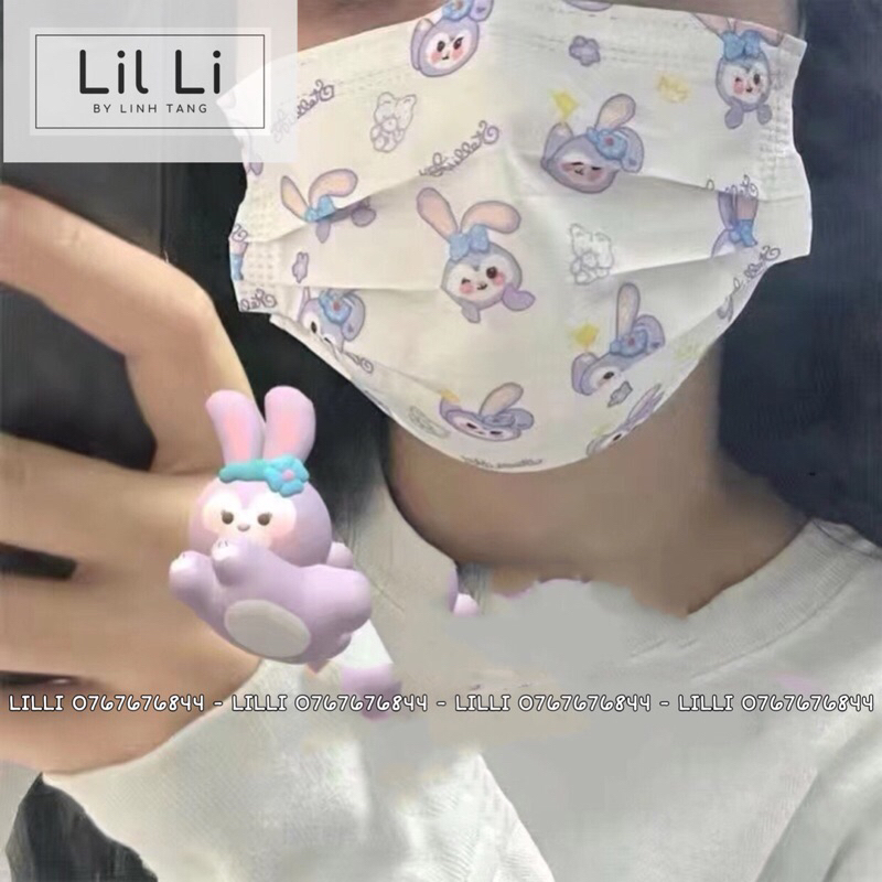 Khẩu Trang Y Tế Họa Tiết Hoạt Hình Dễ Thương Người Lớn