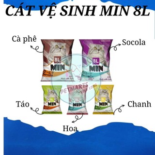 Cát vệ sinh mèo MIN Cafe bao 8L(Nhật Bản)
