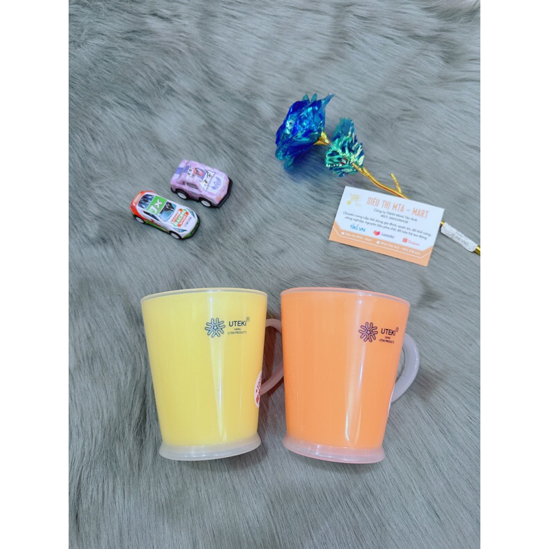Cốc Nhựa Uống Nước, Cốc Đánh Răng Uteki, Ly Nhựa 2122 450ml (Ngẫu Nhiên) Mta-Mart Hàng Đẹp Bền, Màu 