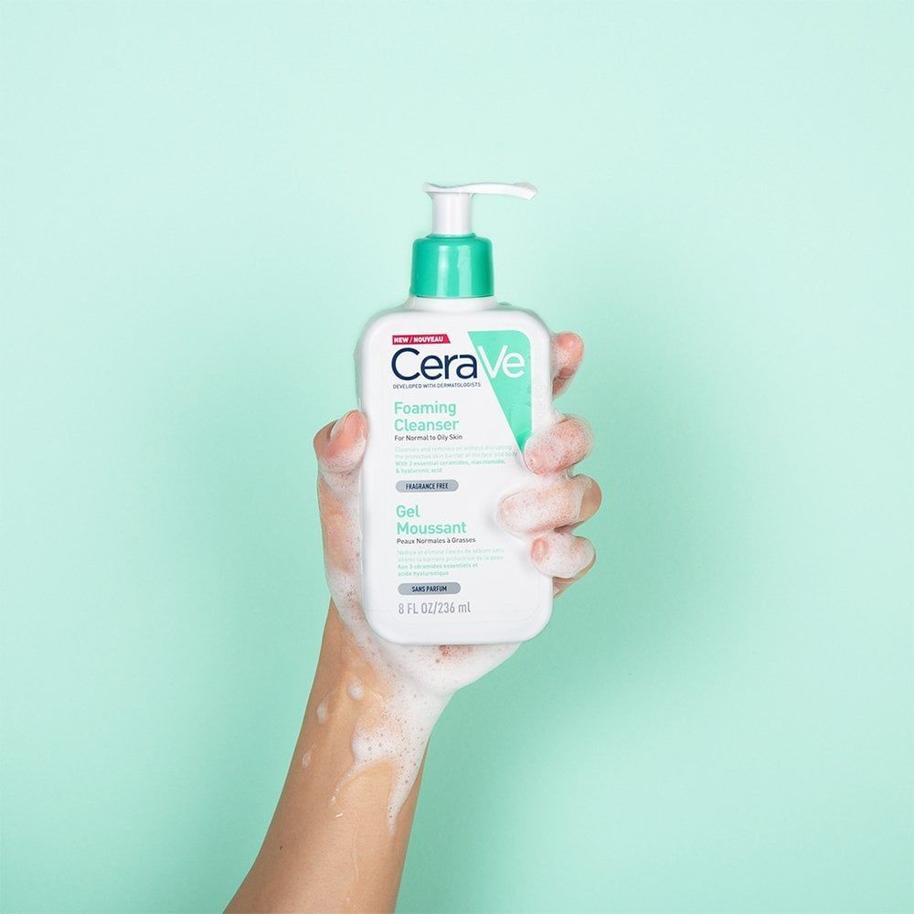 Sữa rửa mặt Cerave 236ml Foaming Cleanser làm sạch sâu da dầu Lybyn