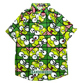 Áo sơ mi hoạt hình ếch xanh unisex nam nữ đều mặc đẹp.