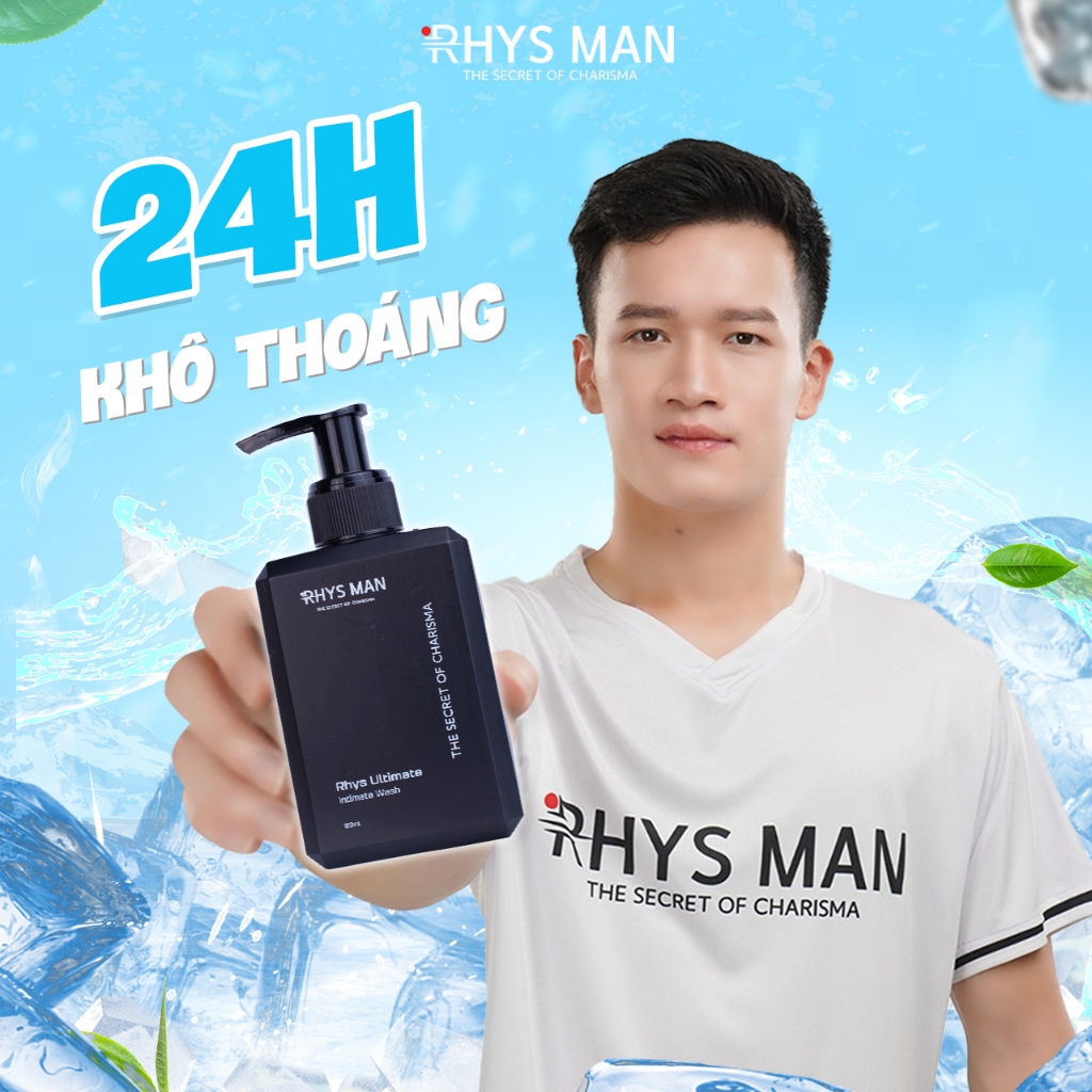 Dung dịch vệ sinh nam giới hương bạc hà RHYS MAN Rhys Ultimate 120ml