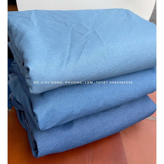 vải bò giấy mềm mỏng giãn nhẹ may váy,áo,quần jeans cho bé