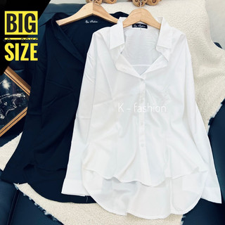 ÁO SƠ MI ĐEN NỮ - ÁO SƠ MI TRẮNG NỮ  - BIG SIZE - ĐỦ SIZE