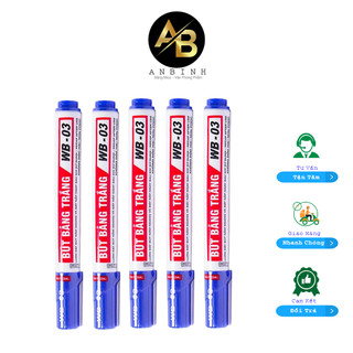 1 Cây Bút Lông Bảng WB-03 Bút Lông Bảng Trắng Xóa Được - Bút Lông Viết Bảng Bơm Mực