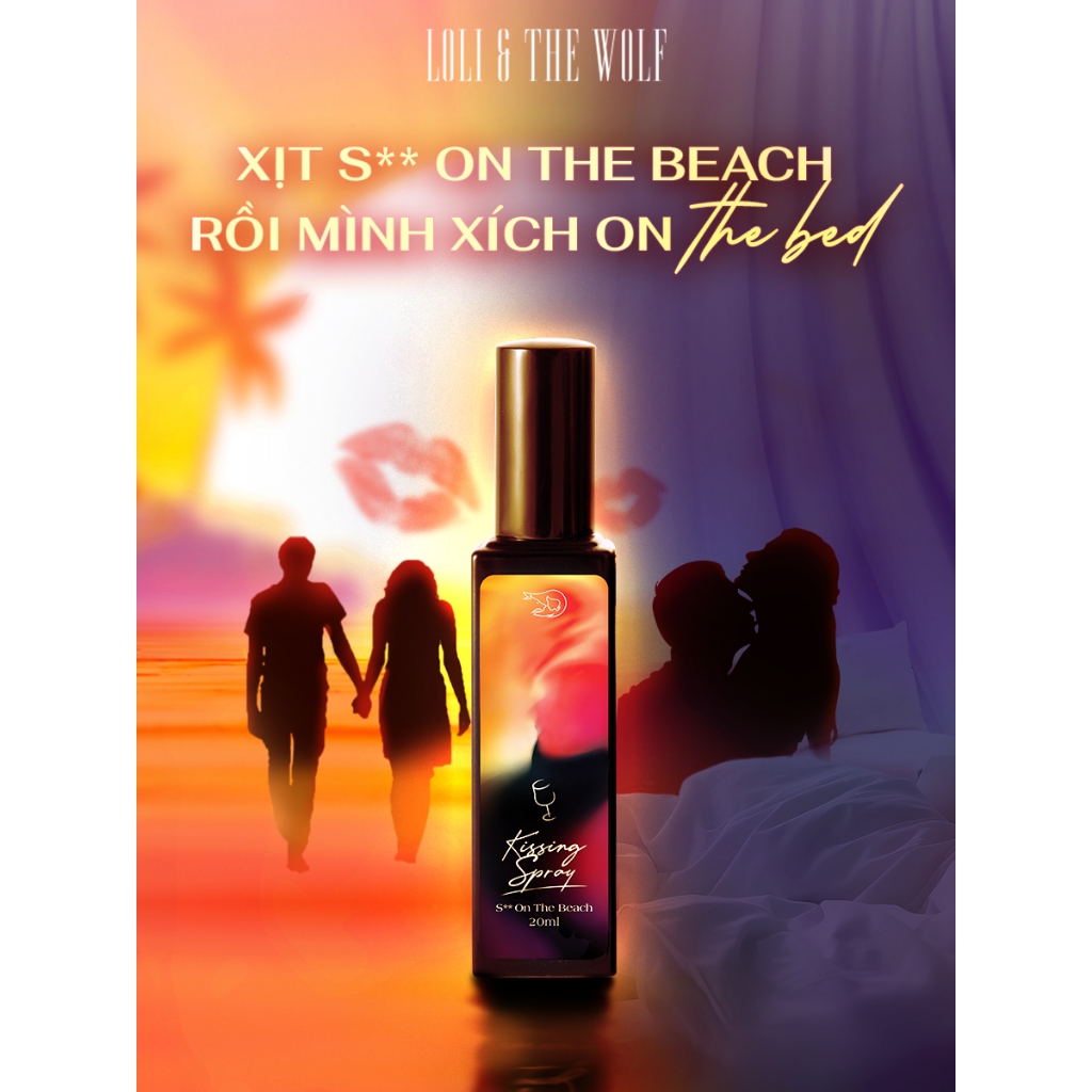 Xịt Thơm Miệng Kissing Spray Cocktail Loli & The Wolf Hương S** On The Beach Lôi Cuốn Mát Lạnh Chai 20ml