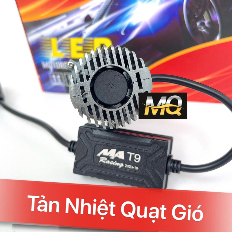 Đèn Pha LED Bi Cầu Mini T9 Pro H4 MA Racing Lắp Ô tô Xe Máy Pha Bi Cầu Chống Chói Cắt Sáng M3MINI