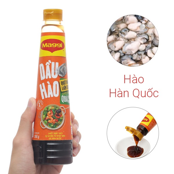 Dầu hào maggi đậm đặc chai 820g 350g