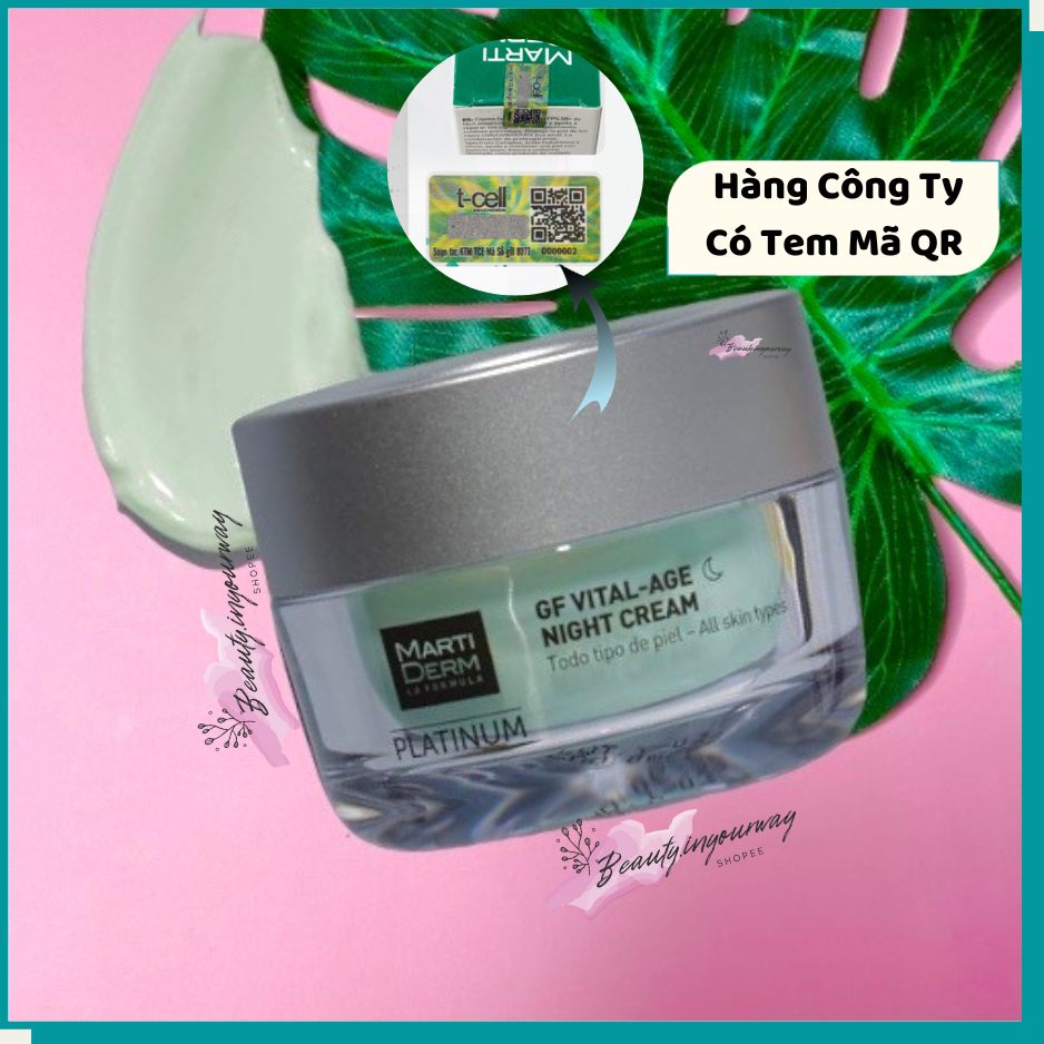 Kem Dưỡng Phục Hồi Hỗ Trợ Giảm Mụn & Trẻ Hóa - MartiDerm Platinum GF Vital Age Night Cream