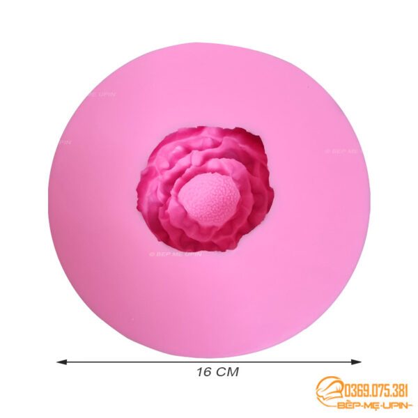 Khuôn silicon mẫu đơn đại trà bá 16cm khuôn thôi nôi