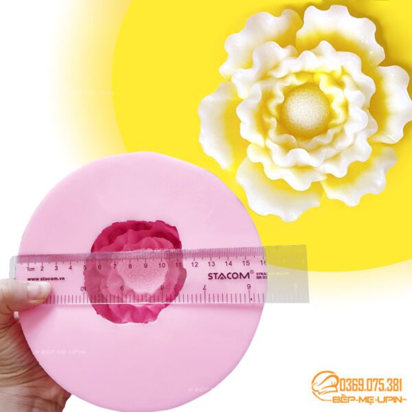 Khuôn silicon mẫu đơn đại trà bá 16cm khuôn thôi nôi