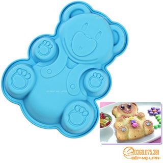 Khuôn silicon khuôn hình gấu 16cm