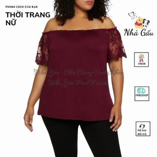 Nữ - áo bigsize nữ tay phối ren ubrangirl bigsize
