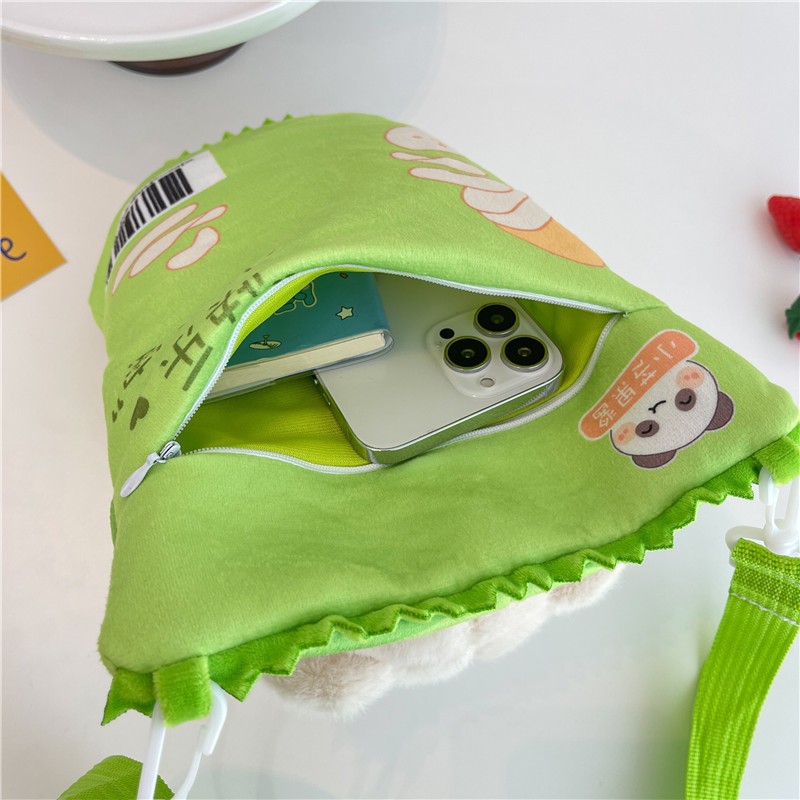 Túi Tote đeo chéo Gấu bông Snack siêu dễ thương