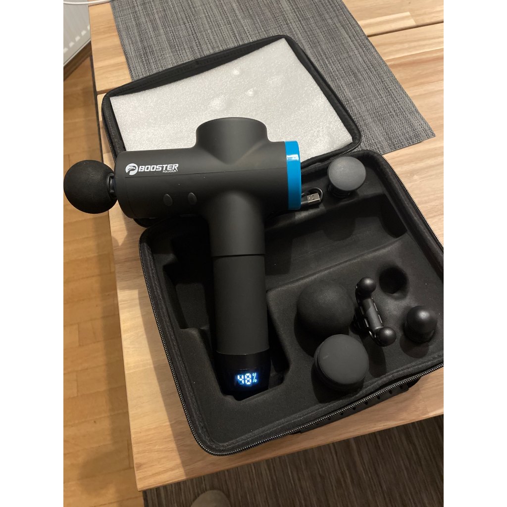 BOOSTER M2 B - Súng massage cầm tay, Máy massage cầm tay Mát Xa toàn thân với 6 đầu 3 tốc độ massa tùy chỉnh giảm đau