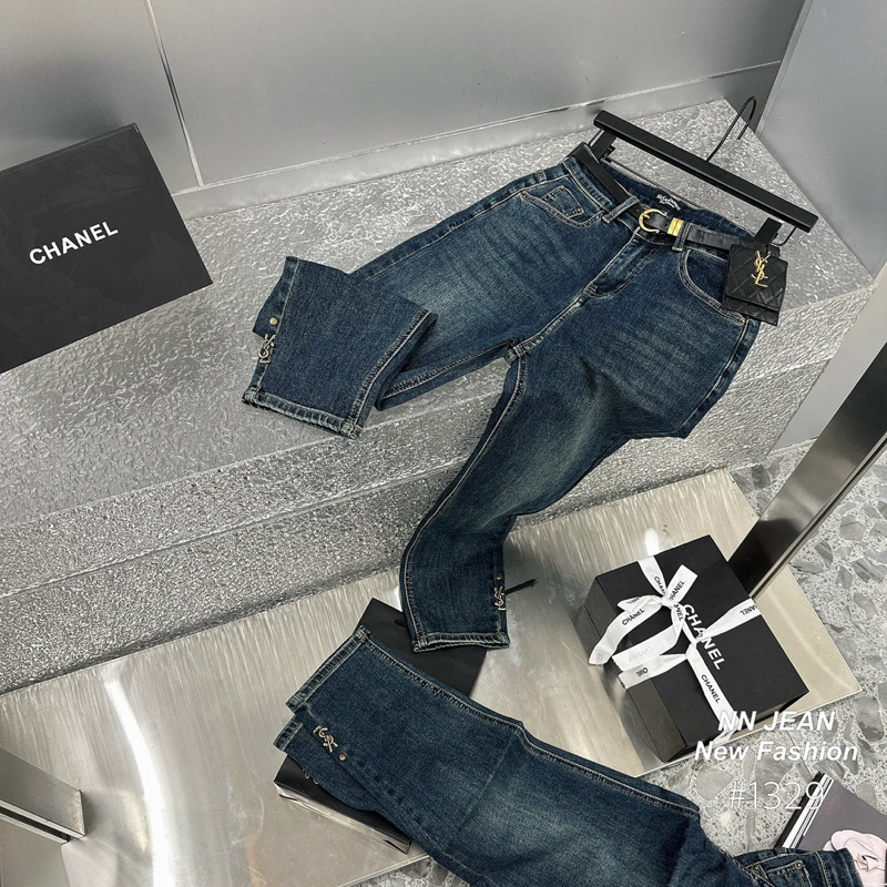 Quần jeans bò dáng baggy Ysll hàng QCL1