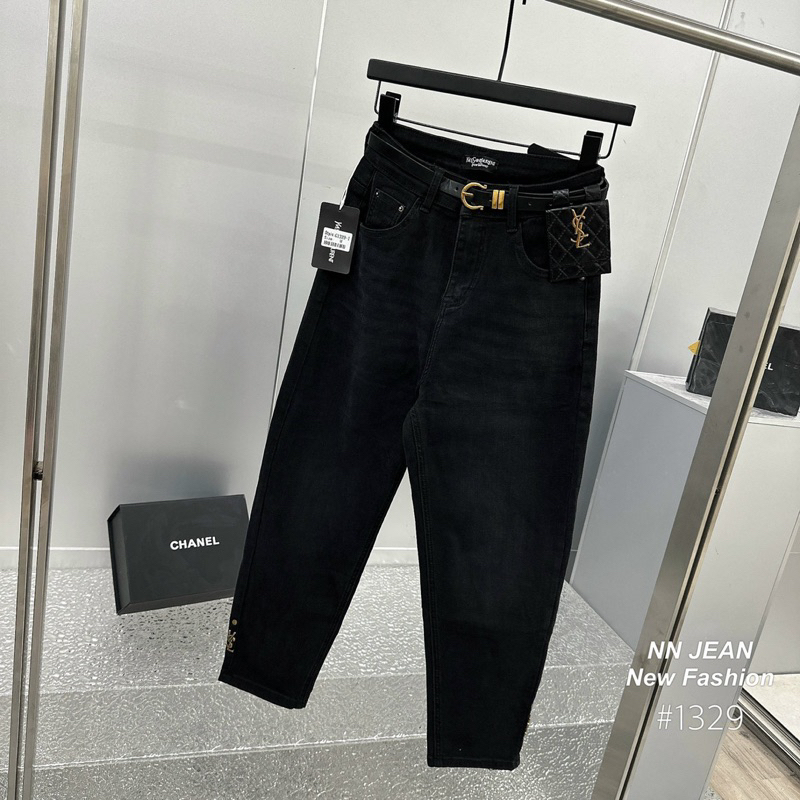 Quần jeans bò dáng baggy Ysll hàng QCL1